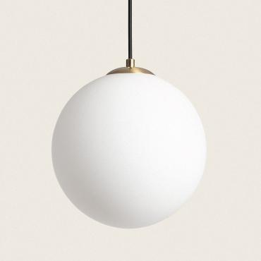 Suspension M Tal Et Verre Moonlight Brass Ledkia