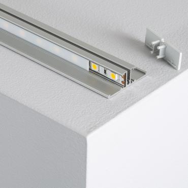 Dubbel Aluminium Opbouw Profiel 1m Voor LED Strips Tot 10 Mm Ledkia