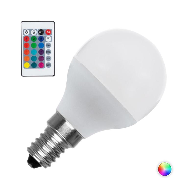 Product of 4.5W E14 G45 450 lm Dimmable RGBW LED Bulb 