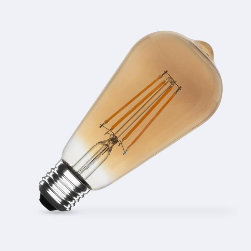 Produit de Ampoule LED Filament E27 8W 750 lm ST64 Gold