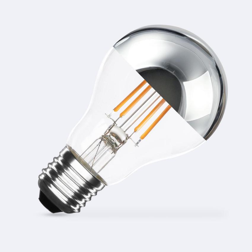 Product van LED Lamp Filament E27 6W 600 lm A60 Dimbaar Chrome Reflect