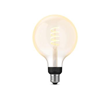 Produit de Ampoule LED Filament E27 7W 550 lm G125 PHILIPS Hue White Ambiance