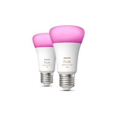 Prodotto da Pack 2 Lampadine LED E27 Smart 6.5W 570 lm A60 Hue White PHILIPS 