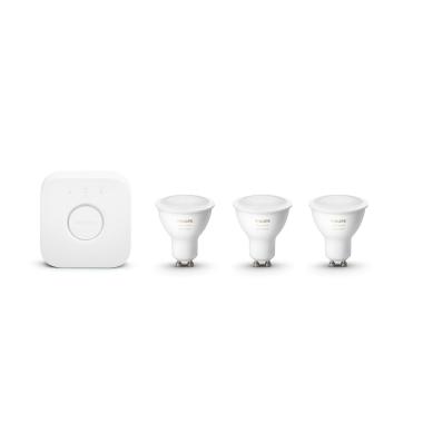 Prodotto da Starter Kit Lampadine LED GU10 Smart 3x4.3W 350 lm Hue White Color PHILIPS 