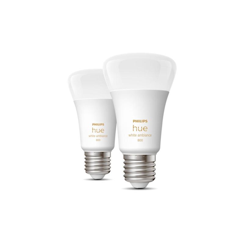 Produit de Pack 2 Ampoules LED Intelligentes E27 6W 570 lm A60 PHILIPS Hue White