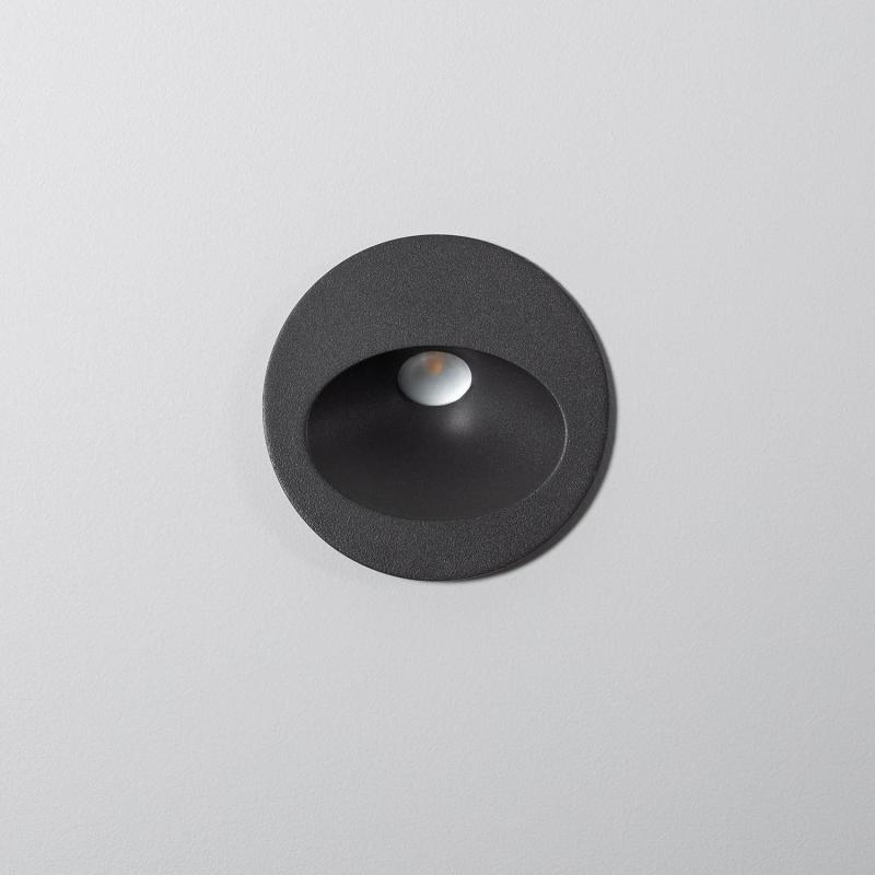 Product of 3W Coney Outdoor Recessed LED Wall Lamp in Grey