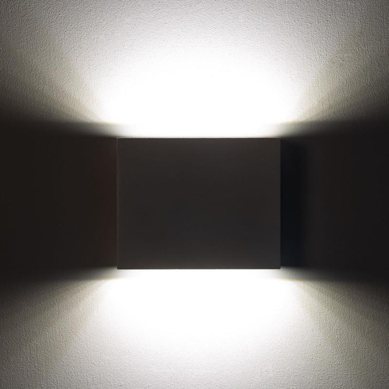 Produit de Applique Murale LED Extérieure Kaysa 6W Éclairage Double Face Carrée Blanche 