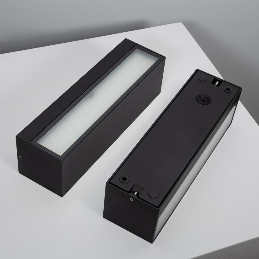 Product of 10W Lena Outdoor Rectangular Black LED Wall Light with Double Sided Illumination