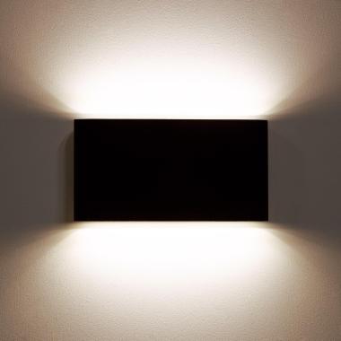 Product of Einar 12W Outdoor Double Sided Illumination Rectangular Black LED Wall Lamp