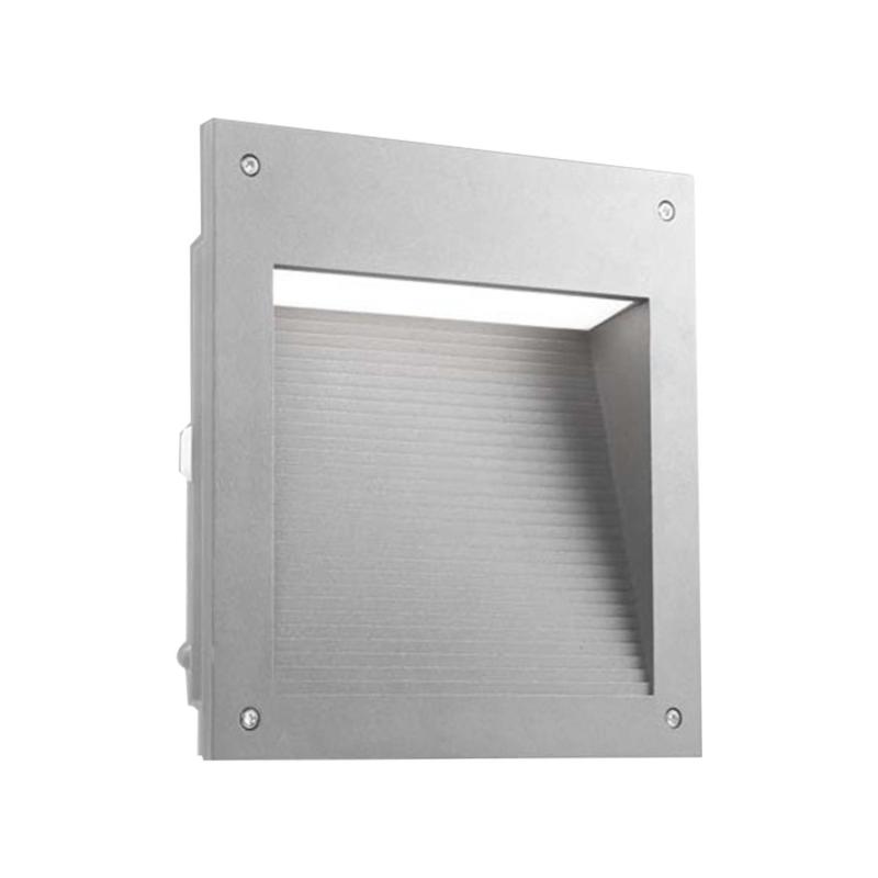 Produit de Balise LED Extérieure 20W Encastrable au Mur Micenas Square Gris LEDS-C4 05-9885-34-CL