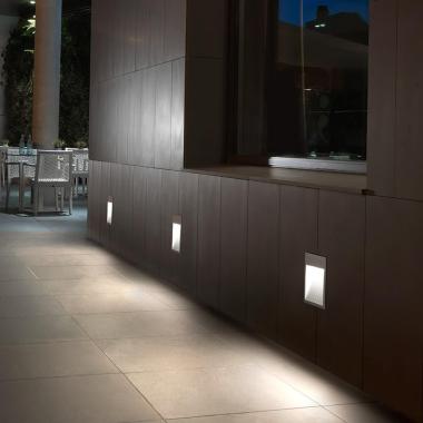 Prodotto da Segnapasso LED a Incasso Micenas Square 20W IP66 Grigio Urbano LEDS-C4 05-9885-Z5-CL 