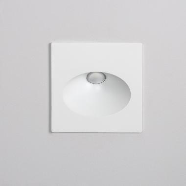 Produit de Balise Extérieure Murale LED Encastrable 3W Carrée Coney Blanche