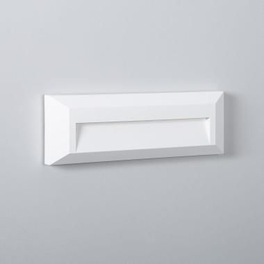 Product van Wandlamp Outdoor LED 2W Opbouw rechthoekig Wit Élide 