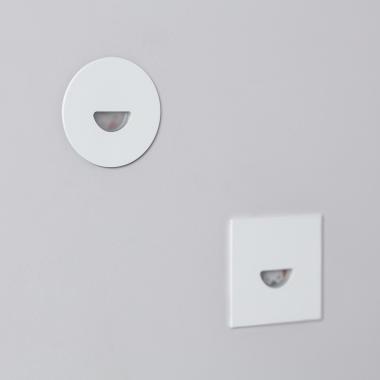 Product of 2W Guell Round Aluminium LED Wall Spotlight in White IP65