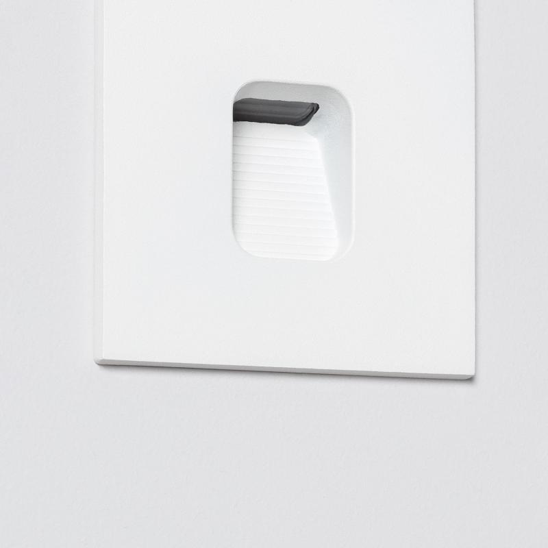 Product of 2W Grasset Square Aluminium LED Wall Spotlight in White IP65
