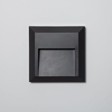Product of 1W Byron Square Surface Outdoor LED Wall Light in Black