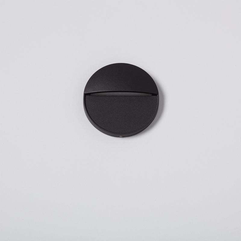 Product of Jade 4W Black Round Aluminium LED Wall Lamp