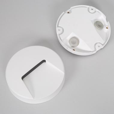 Product of 3W Nilsa Round Surface Outdoor LED Wall Light in White