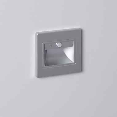 Product of 1.5W Bark Recessed Wall LED Spotlight with PIR Sensor in Grey