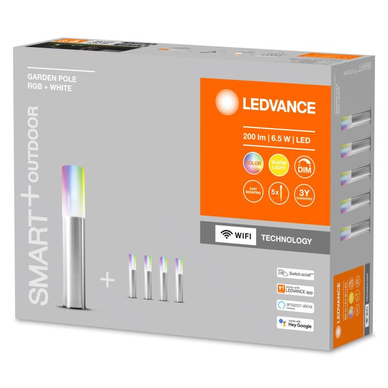 Produkt od 5 x Zahradní LED Sloupek RGBW 5,7W IP65 Mini Smart+ WiFi LEDVANCE 4058075478213