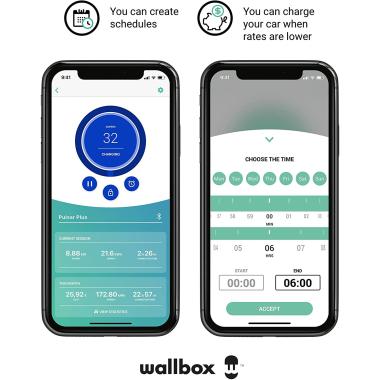 Prodotto da Caricabatterie per Auto Elettrica Pulsar Plus 22kW Trifase 7m WALLBOX