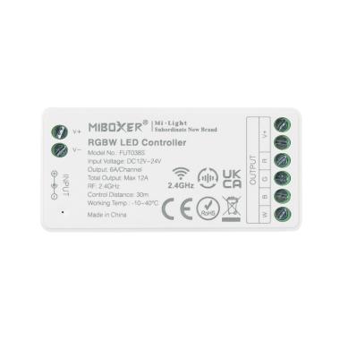 Product van Controller 12/24V DC RGBW + RF Afstandsbediening 4 Zones MiBoxer