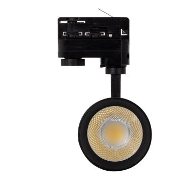 Produit de Spot LED New Mallet Dimmable 20W Noir No Flicker (UGR 15) pour Rail Triphasé (3 Allumages)