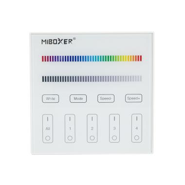 Product of MiBoxer 12/24V DC RGBW LED Dimmer Controller + Wall Mounted 4 Zone RF Remote