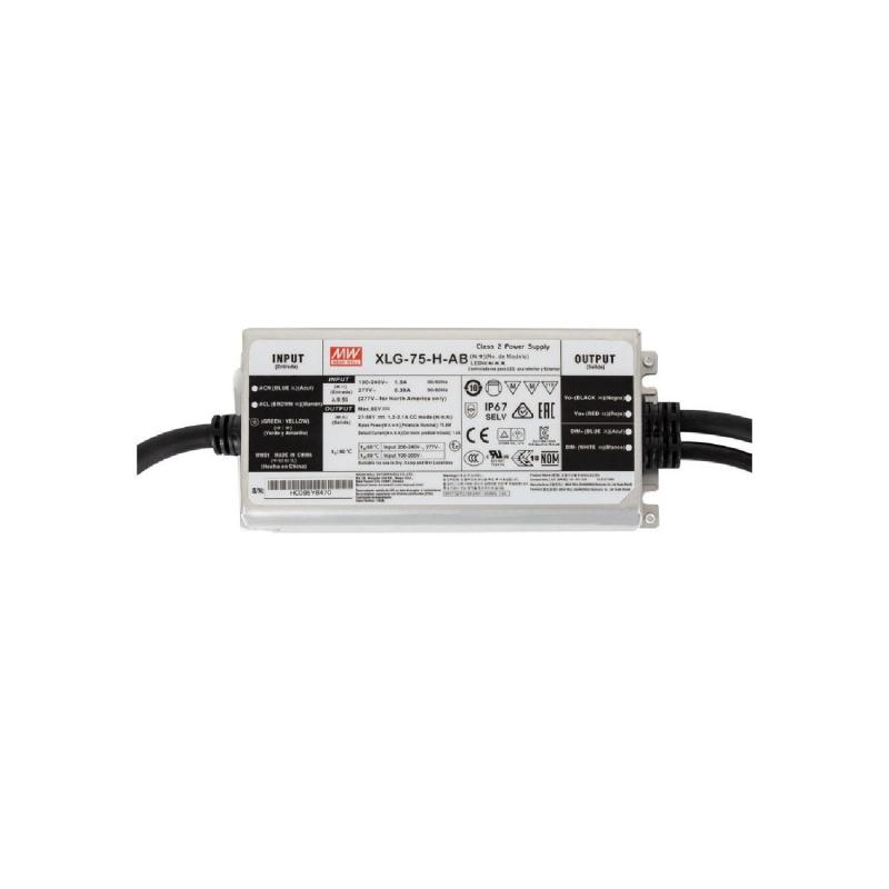 Produkt von Treiber MEAN WELL IP67 100-240V Ausgang 27-56V 1300-2100mA 75W XLG-75-H-AB