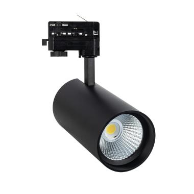 Produit de Spot sur rail LED Triphasé 30W CCT New d'Angelo Noir (CRI 90) LIFUD