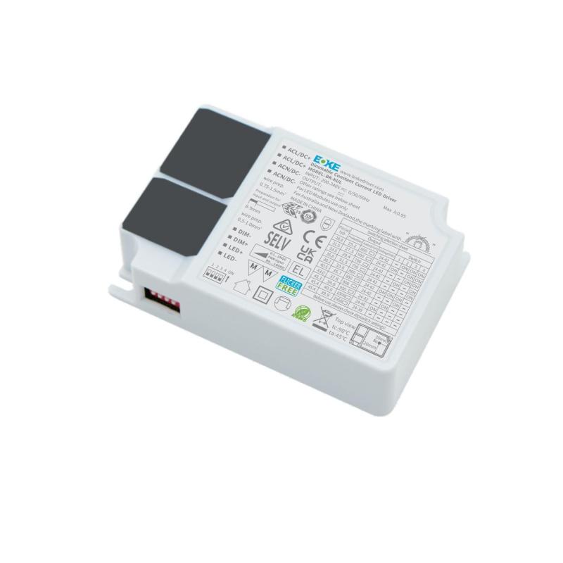 Product van BOKE Driver Dimbaar 1-10V 200-240V No Flicker Output 24-42V 1300mA 50W BK-KUL050