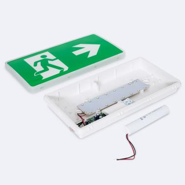 Product van LED Noodverlichting in / Opbouw met bord 130lm permanent/niet permanent met IP65 Zaagmaat 150x310 mm