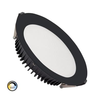 Product of 40W Round SAMSUNG Aero CCT 130 lm/W LED Downlight LIFUD Microprismatic Ø 200 mm Cut-Out Black