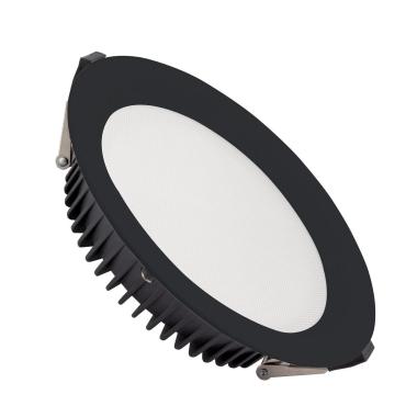 Product of 40W Round SAMSUNG Aero 130 lm/W LED Downlight LIFUD Microprismatic Ø 200 mm Cut-Out Black