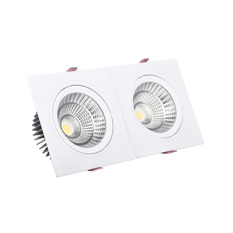 Produit de Spot Downlight LED 20W Rectangulaire Madison Coupe 205x90 mm