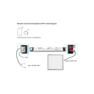 Product of MiBoxer PL1 220-240V 1-10V Dimmable Driver 30-40V Output 900mA 40W 