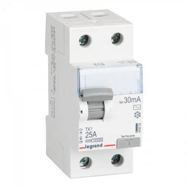 Produit de Interrupteur Différentiel TX³ Industriel 2P-30mA 10kA Class AC 25-40A LEGRAND 403032