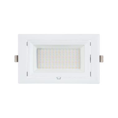 Produit de Spot Downlight LED 20W Rectangulaire Orientable SAMSUNG 130 lm/W LIFUD Coupe 210x125 mm