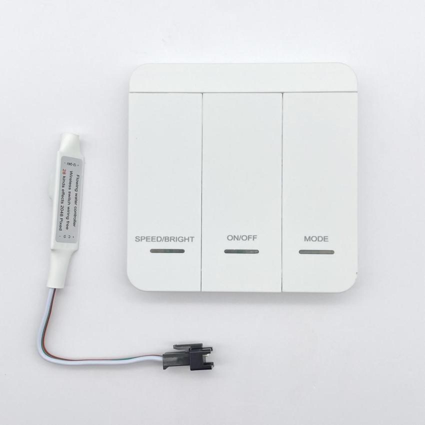 Produkt od Přijímač pro  LED pásky Digital 12/24V DC + RF Dálkové ovládání se 3 tlačítky