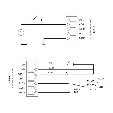 Product van Driver Noodverlichting LIFUD 100-277V uitgang 30-40V 1000mA 40W No Flicker LF-GSP040YD