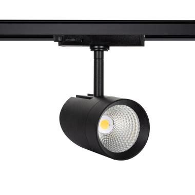 Produit de Spot LED Fuji 30W Noir (CRI90) No Flicker pour Rail Triphasé (3 Allumages)