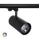 Product van Rail Spot d'Angelo Zwart LED 30W CCT LIFUD met Variabele Optiek voor Driefasige Rail