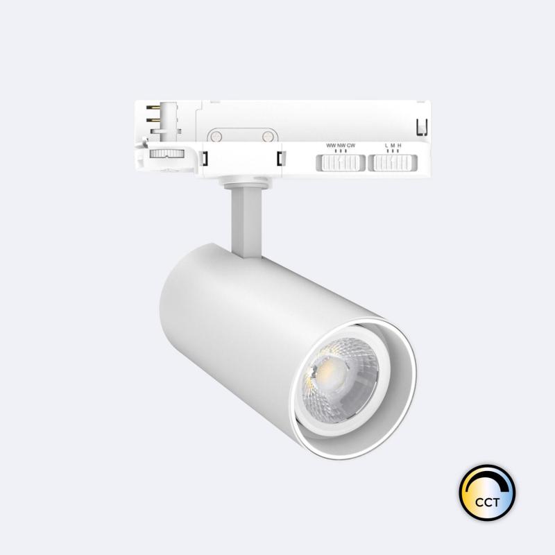 Product of 30W Fasano CCT No Flicker DALI Dimmable LED Spotlight for Three Circuit Track in White