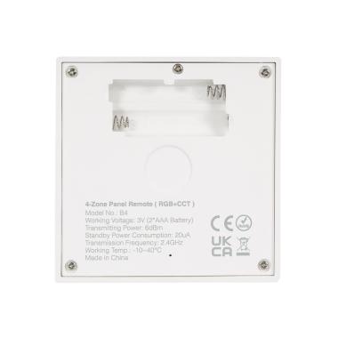 Produkt von Fernebdienung RF für LED-Dimmer RGB + CCT 4 Zonen MiBoxer B4