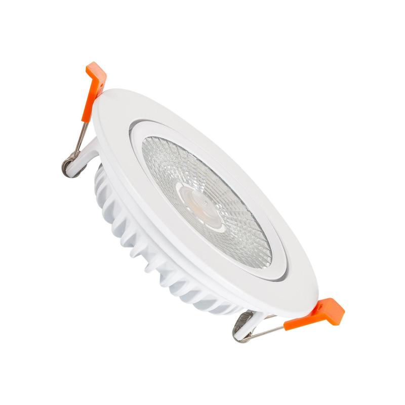 Produit de Spot LED Downlight Superslim COB LIFUD Rond Orientable 15W Blanc CRI90 Expert Color No Flicker Coupe Ø 100mm 