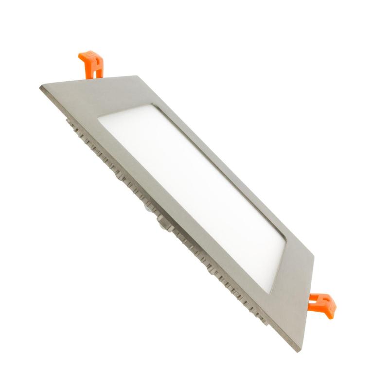 Produit de Dalle LED Carrée Extra-Plate 12W LIFUD Coupe 152x152mm Argentée