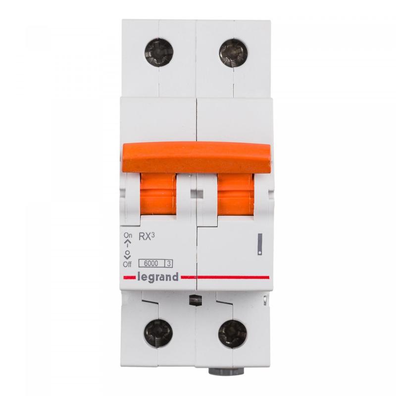 Product van Instalatieautomaat Residentieel 2P 10-40A 6kA  Curva C LEGRAND RX³ 419934