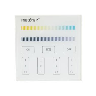 Product of 220-240V AC Wall Mounted RF Remote for LED CCT 4 RF Zone Dimmer Mi Boxer T2