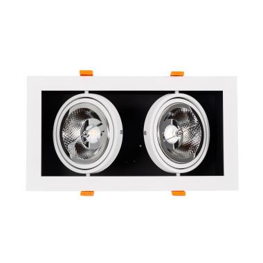 Produkt von LED-Downlight Strahler 30W Schwenkbar Kardan Eckig AR111 Ausschnitt 325x165 mm