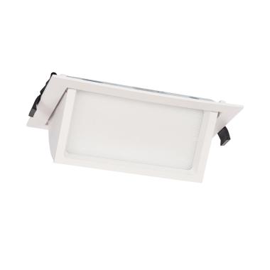 Produit de Downlight LED 24W Rectangulaire Orientable OSRAM 120 lm/W LIFUD Coupe 210x125 mm